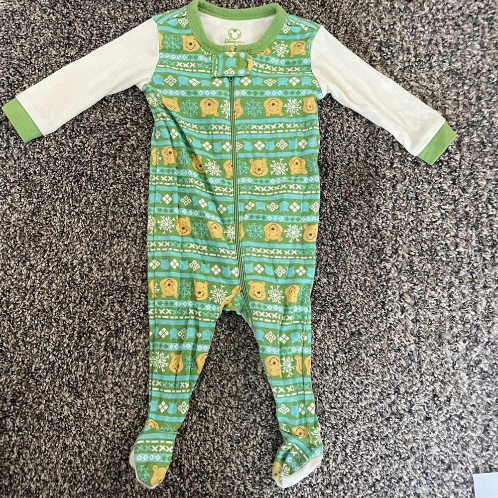 Winnie the Pooh Disney 0 3 Month Onesie Pajamas